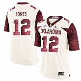 Oklahoma Sooners 12 Landry Jones White 47 Game Winning Streak College Football Jersey Dzhi,baseball caps,new era cap wholesale,wholesale hats